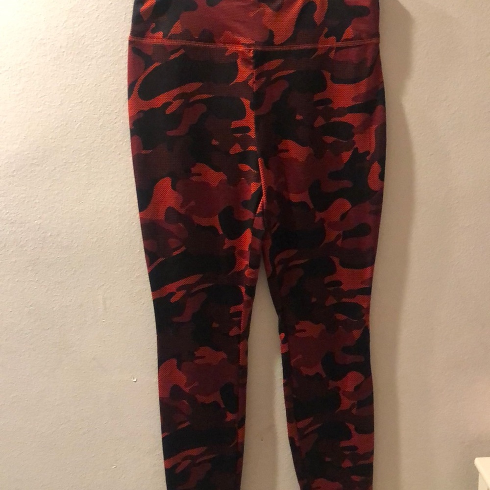 Cute red and black leggings